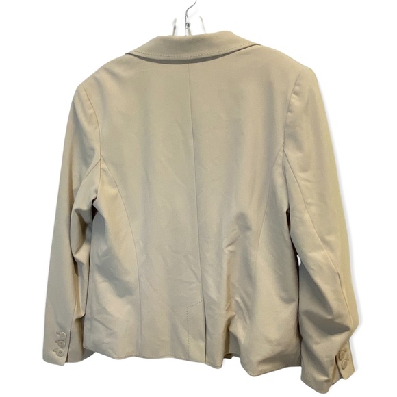 NWT Apostrophe Tan Lined One Button Blazer Size 18 - Picture 2 of 13